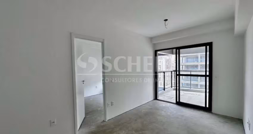 Apartamento á venda no brooklin com 50m², 1 quarto sendo 1 suíte, 1 vaga.