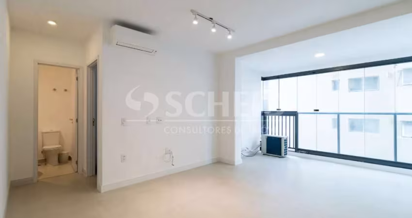 Apartamento á Venda no Campo Belo com 46m², 1 quarto sendo 1 suíte, 1 vaga.