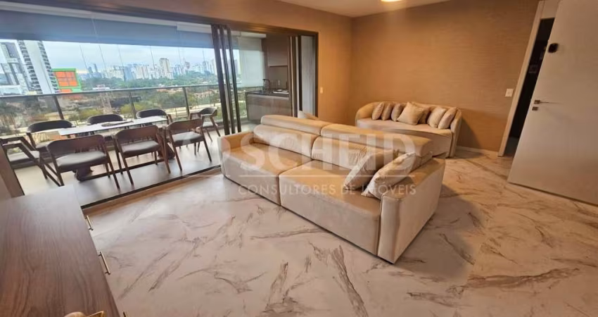 Apartamento a venda de 135,00m² útil, com 3 quartos e 2 vagas, no Campo Belo.