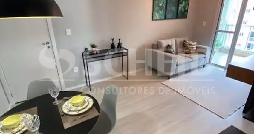 Apartamento á venda no morumbi com 55,60m² no contra piso, 2 quartos sendo 1 suíte, 2 vagas.
