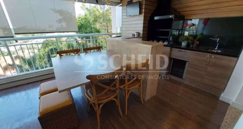Apartamento Locação de 146,00m² útil, com 3 quartos e 2 vagas mobiliado, na Vila Mascote.
