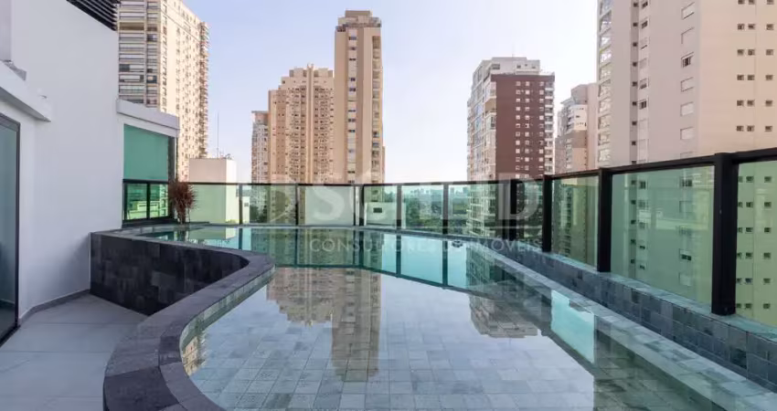 Campo belo exclusiva cobertura duplex com piscina, cinema e 4 suítes