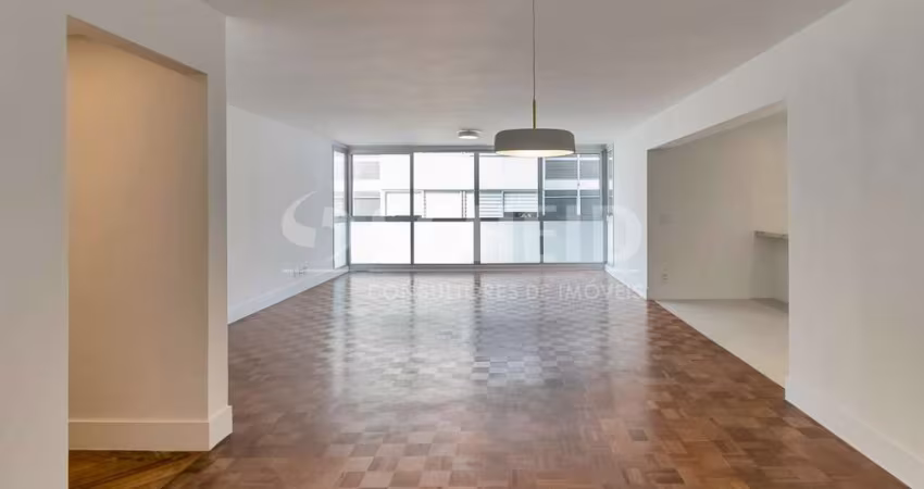 Apartamento à venda em Higienópolis - 160 m², 3 dormitórios, 2 suítes, lavabo, 2 vagas. Reformado.