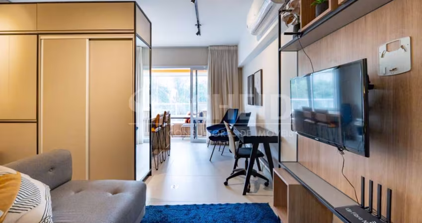 Studio á Venda no Campo Belo Mobiliado com 46m², 1 quarto.