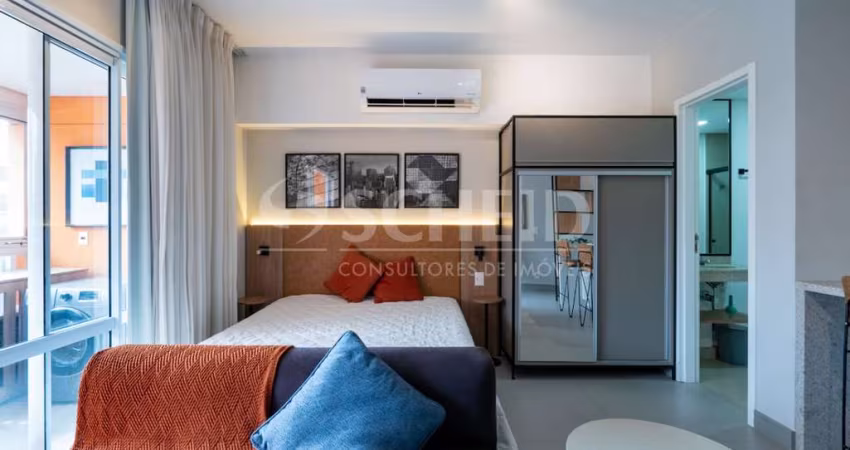 Studio á Venda no Campo Belo Mobiliado  com 40m², 1 quarto.
