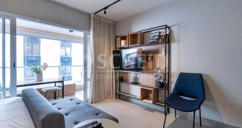 Studio Mobiliado á Venda no Campo Belo com 40m², 1 quarto.