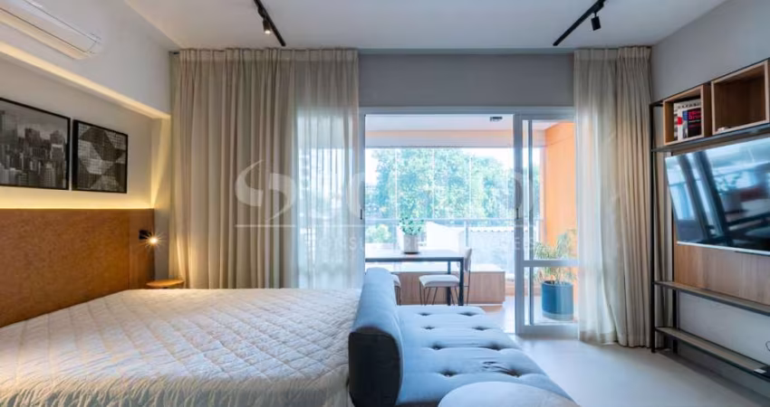 Studio Mobiliado á Venda no Campo Belo com 40m², 1 quarto.
