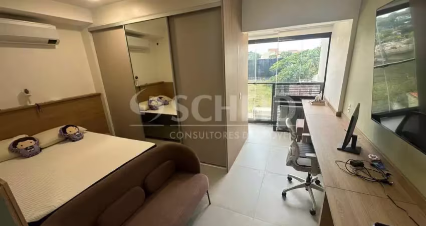 Studio á venda no brooklin com 27m², 1 quarto, 1 vaga.