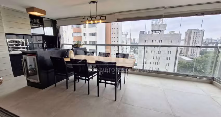 Apartamento á venda no brooklin com 141m², 3 quartos sendo 3 suítes, 2 vagas.