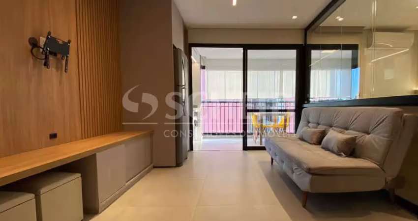 Apartamento para locação no centro / bela vista. novo, 1 dormitório, sala com varanda.