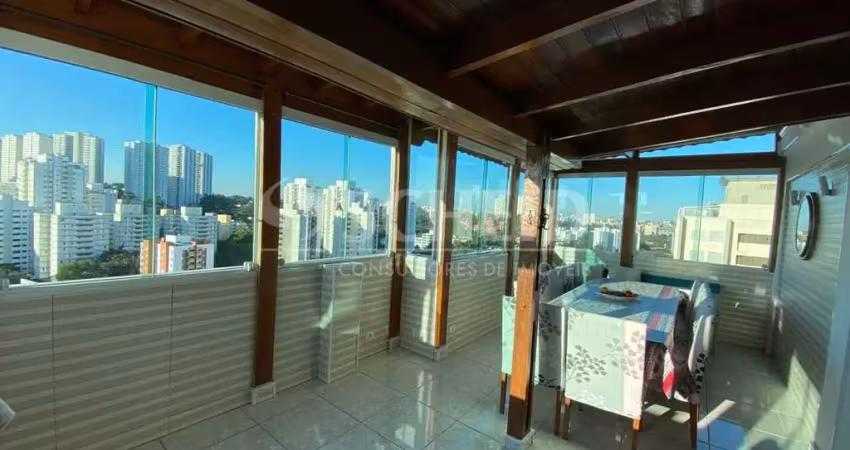 Cobertura à venda no jd marajoara com 148m², 4 quartos sendo 1 suíte, 2 vagas.