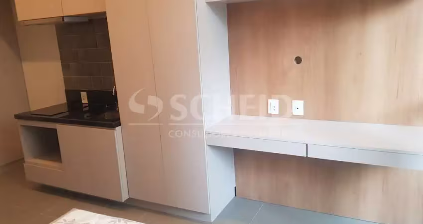 Studio novo para locação no brooklin com 25,85m², a meia quadra do metrô. condomínio haus mitre 370.