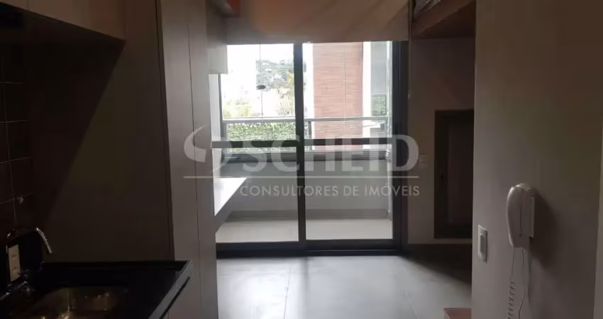 Studio novo para locação no brooklin com 24,92m², a meia quadra do metrô, condomínio haus mitre 370.