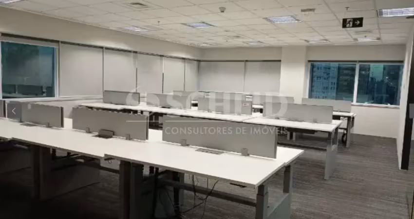 Sala comercial semi mobiliada de 246m2 na av faria lima - jardins