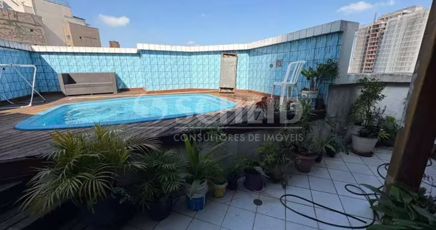 Cobertura a venda na vila mascote com 166m, 3 quartos 1 closet 1 suíte e 2 vagas