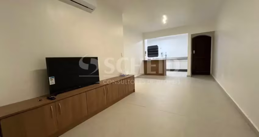 Apartamento de 70m2, bem mobiliado, com terraço na vila olimpia