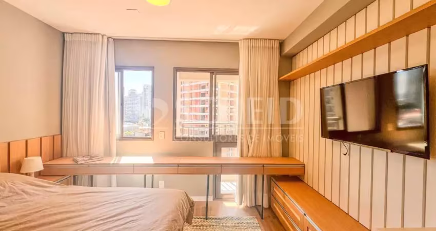 Studio venda  brooklin na chácara santo antônio com 21m, mobiliado.