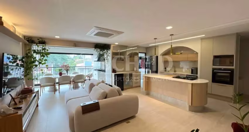 Apartamento no brooklin, cinematográfico, equipado e pronto para morar