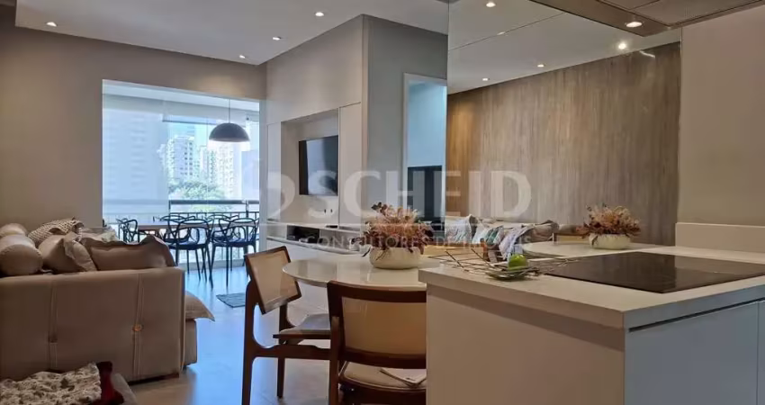 Apartamento 2 dorms à venda no brooklin - porteira fechada e pronto para morar!