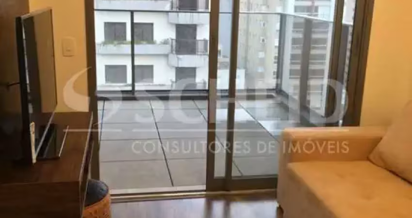 Apartamento para locação mobiliado em pinheiros com 60m², 1 suíte, 1 vaga