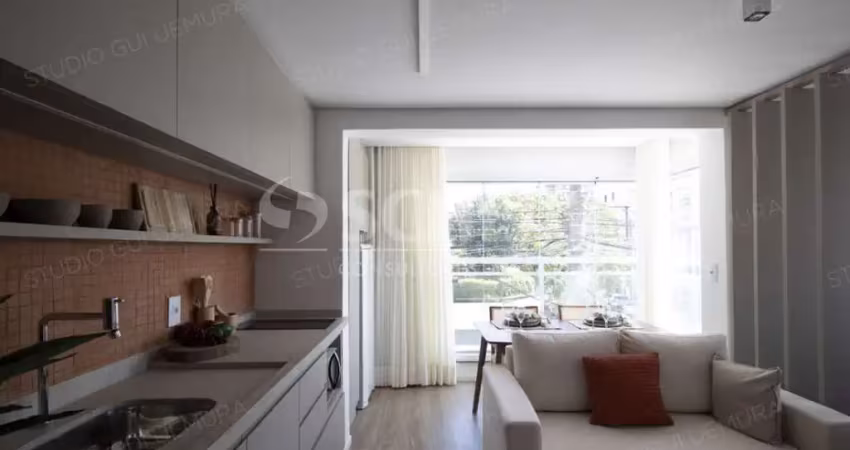 Studio mobiliado de 31m² no free home perto do metrô praça da árvore