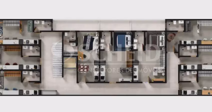 Flat à venda na Avenida dos Imarés, --, Moema, São Paulo