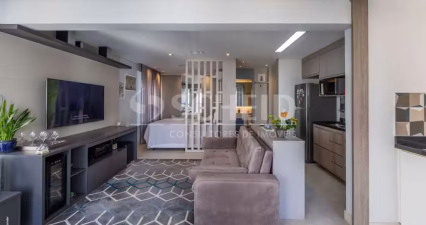 Studio á venda no alto da boa vista com 43m², 1 quarto.