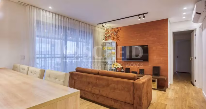 Apartamento á venda no brooklin com 101m², 3 quartos sendo 1 suíte, 2 vagas.