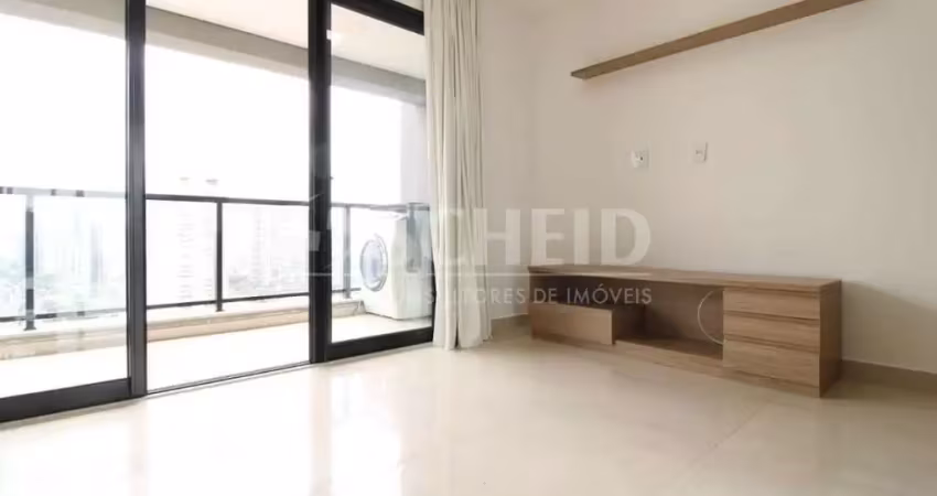 Studio semi mobiliado para locação no campo belo com 38m², 1 vaga