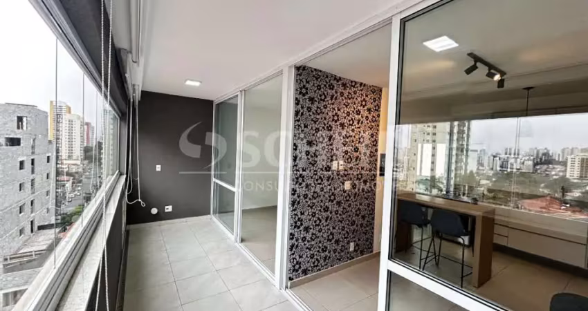 Apartamento à venda com 1 dormitório e varanda na vila da saúde