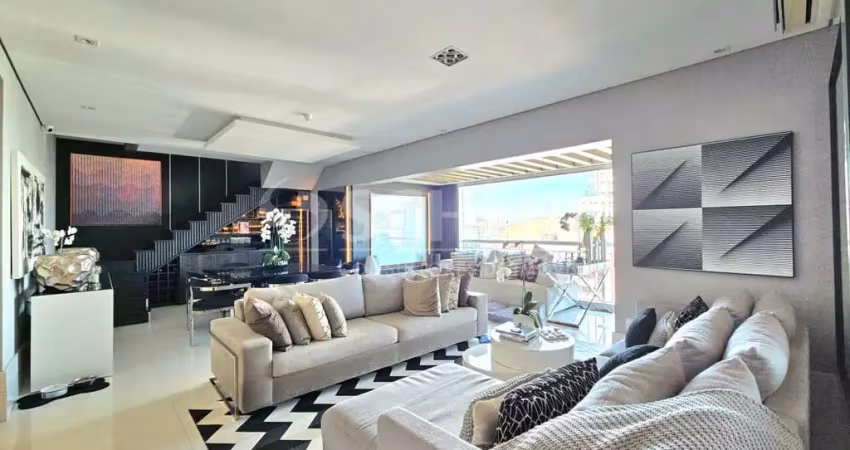 Cobertura duplex para venda no brooklin - 305 m², 4 dormitórios (3 suítes), 3 vagas. espetacular.