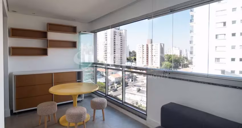 Apartamento mobiliado de 48 m² com 1 suíte no campo belo
