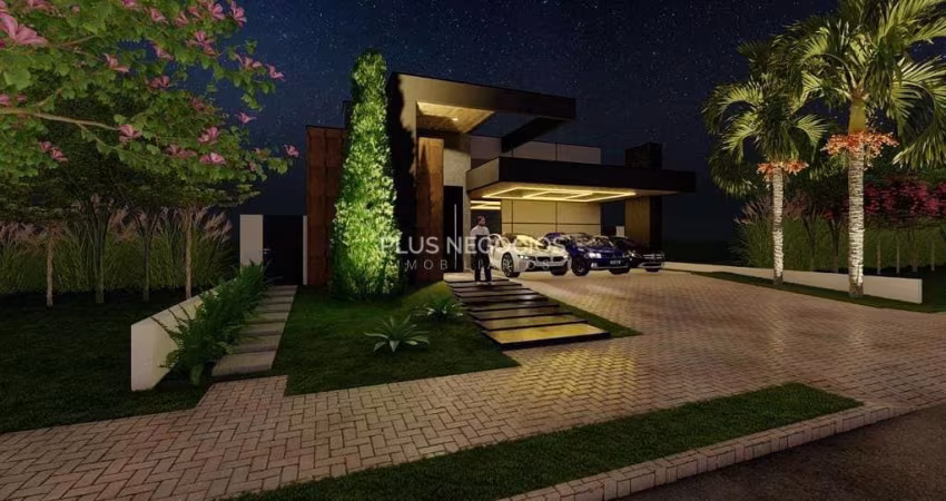Excelente casa térrea com 3 suítes, piscina e escritório, Alphaville Nova Esplanada 3, Votorantim -