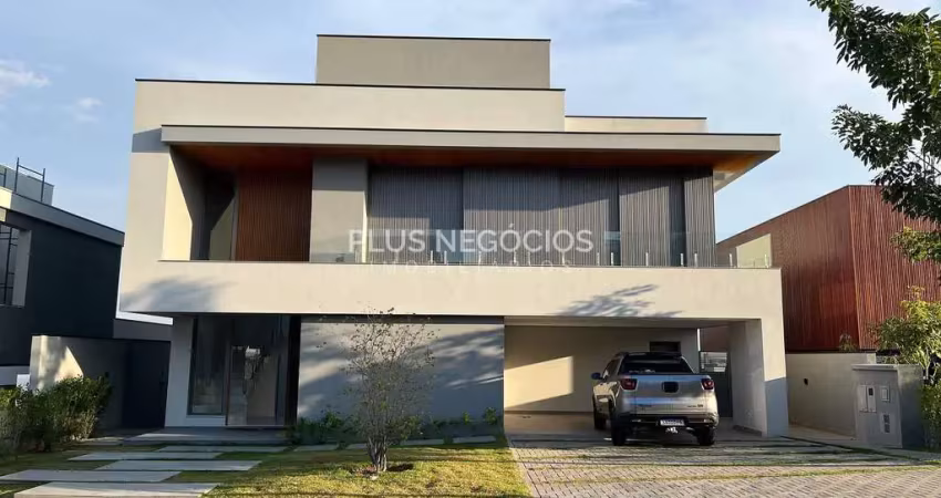 Casa nova no alphaville 2 com 5 suítes, piscina com borda infinita e vista incrível — estuda até 10