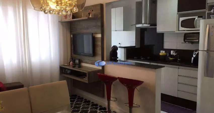 Apartamento com 2 dormitórios à venda, 46 m² por r$ 340.000,00 - villa branca - jacareí/sp