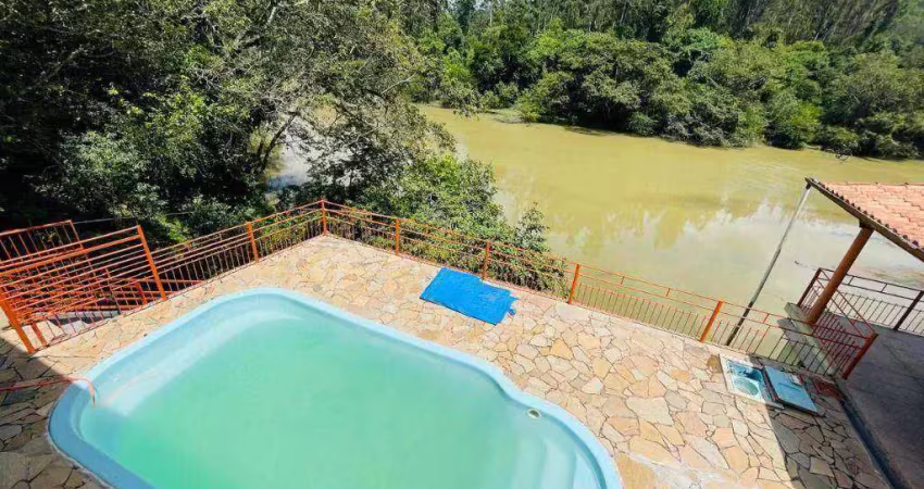 Chácara com 2 dormitórios à venda, 3204 m² por r$ 750.000,00 - vila sao sebastiao - santa branca/sp