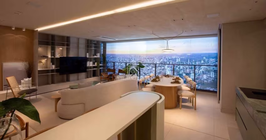 Apartamento à venda com 2ou 3 suítes sacada com churrasqueira em 127m², Edifício Aurum, Araés, Cuia