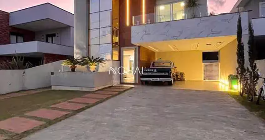 Casa com 3 suítes, piscina, semimobiliada, em condomínio, ponta grossa - pr