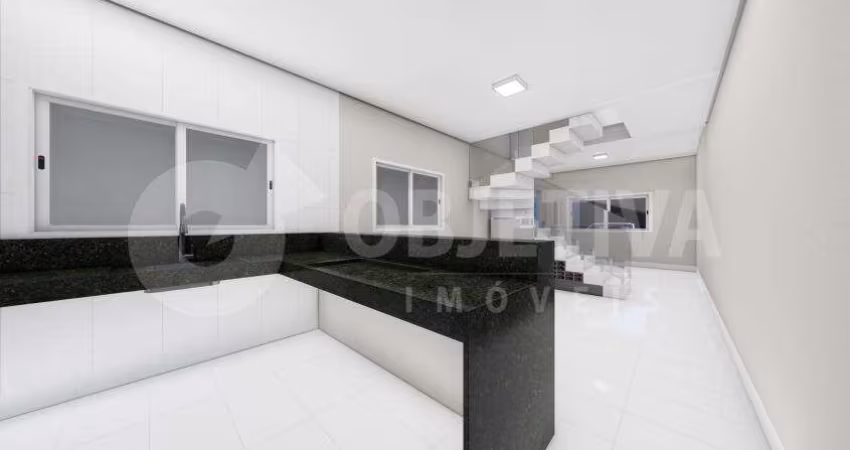 Excelente casa estilo sobrado (geminada) no Bairro Granada em Uberlândia