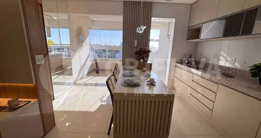 Apartamento à venda, 2 quartos, 1 suíte, 2 vagas, santa monica - uberlandia/mg