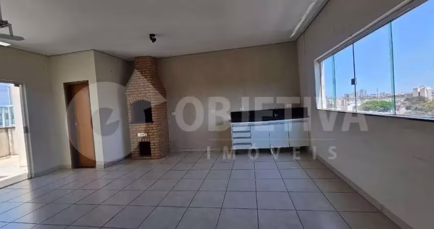 Cobertura para aluguel, 3 quartos, 1 suíte, 2 vagas, santa monica - uberlandia/mg