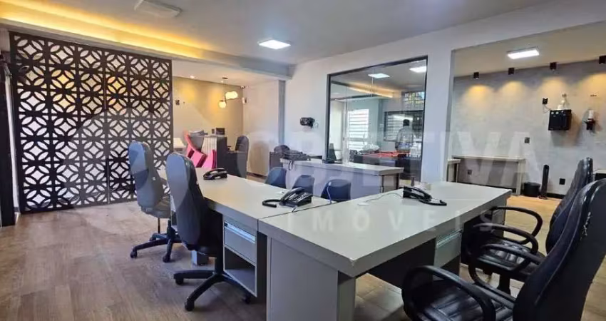 Casa comercial mobiliada completa no bairro santa monica em avenida comercial disponível para aluguel