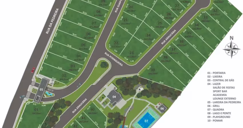 Excelente terreno no condomínio Sierra Vista com 566 m² - Atuba