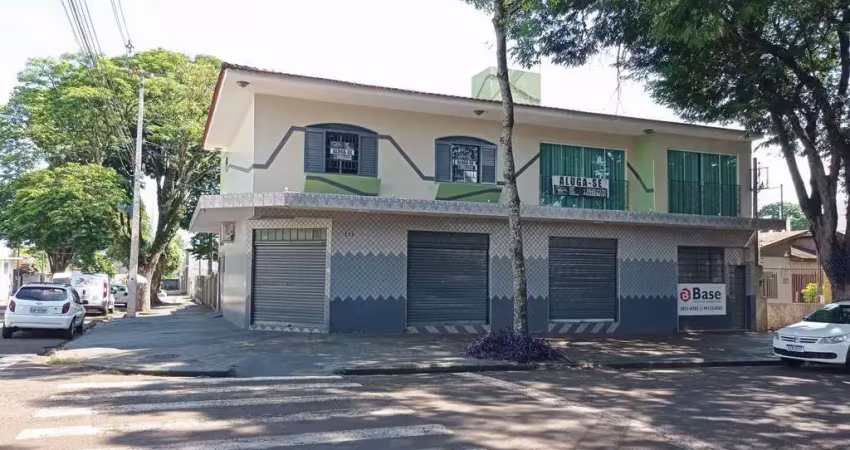 Sobreloja para locação em maringá, zona 05, com 3 quartos, churrasqueira e terra