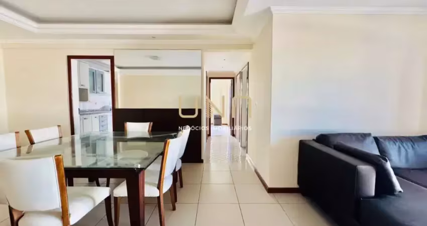 Amplo apartamento com 3 quartos, 1 suíte, 116 m², sacada com churrasqueira, vaga livre e coberta.