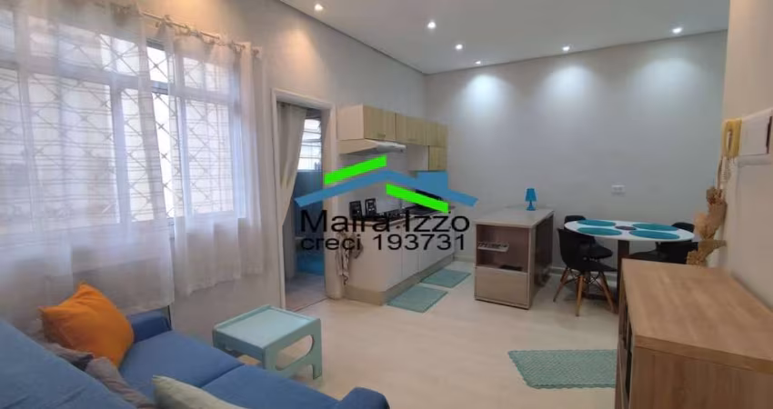 APARTAMENTO 1 DORMITÓRIO - MOBILIADO - GONZAGA - SANTOS