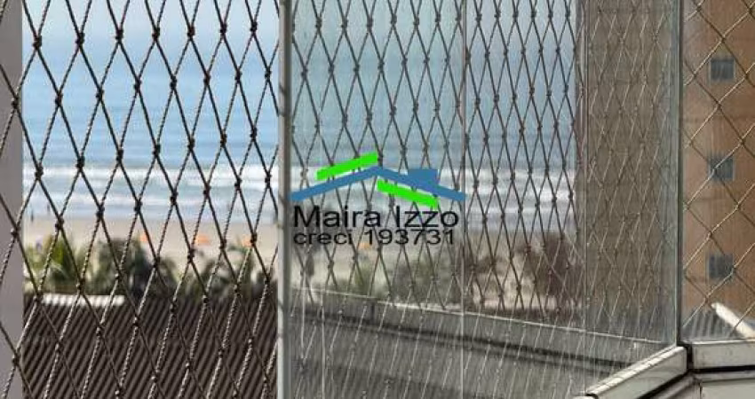 APARTAMENTO COM VISTA MAR-SACADA C/ CHURRASQUEIRA-GUILHERMINA-PRAIA GRANDE