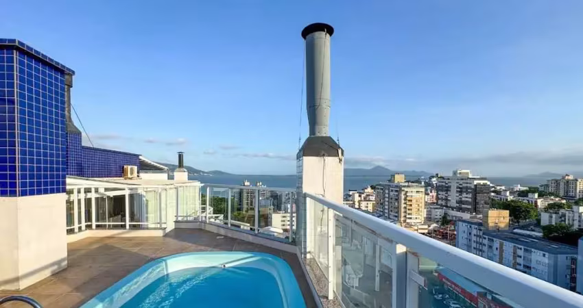 Cobertura - bairro coqueiros - piscina - vista mar - 3 dormitórios - 2 vagas - florianópolis - sc