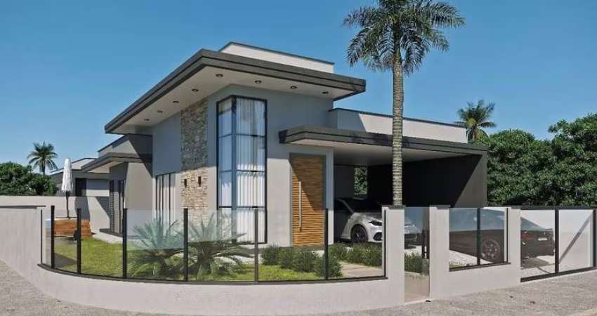 Casa Nova no Loteamento Novo Horizonte em Forquilhas, São José - SC.