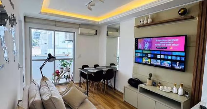 Apartamento de 2 dormitórios,  semi-mobiliado, em Barreiros, São José SC